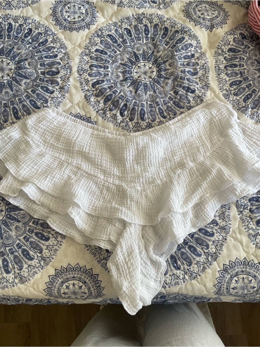 wild fable White Ruffle Lounge Shorts